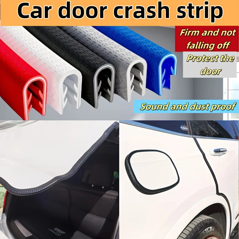 General Anti-Collision Sealing Strip No-Paste Door Anti-Collision Strip Car Door U-Shaped Edge Strip Decorative Strip Keel Strip
