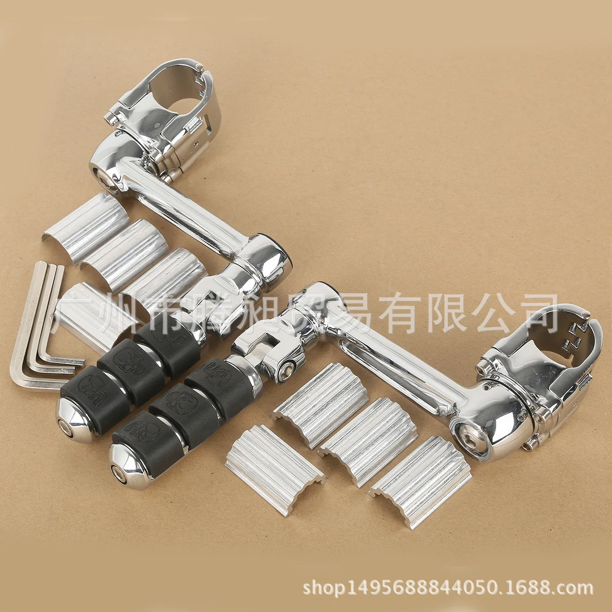 USERX Universal Motorcycle Accessories 7/8“ 30mm 35mm Front Foot pegs Footrest For Honda GL1800 GOLDWING New High quality