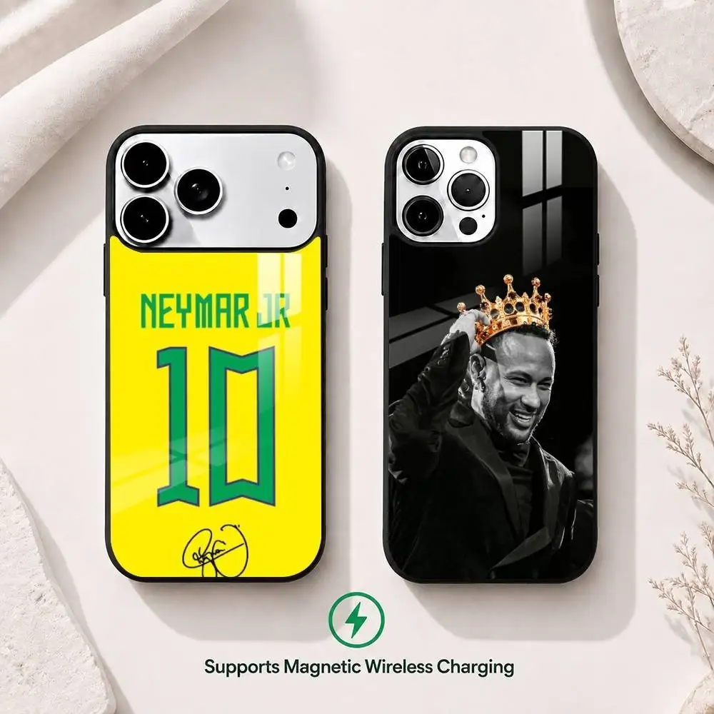 

Football superstar Neymar Phone Case For iPhone17,16,15,14,13,12,11 Plus,Pro Supports Magnetic Wireless Charging