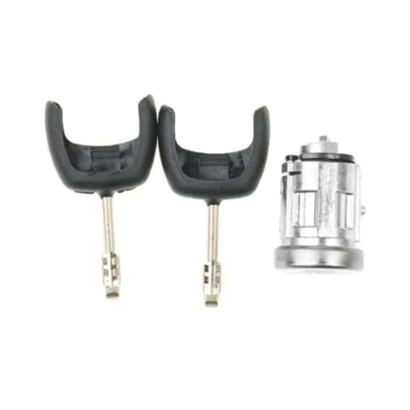 Car Ignition Switch Lock Cylinder& 2 Keys 2S61-A3697-AA Fits For Ford Transit MK7 Fiesta