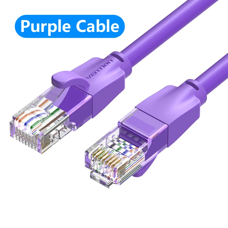 Vention Ethernet-Kabel, Cat 6-Netzwerkkabel, 4 gedrehtes Paar, Patchkabel, Internet, UTP, Cat6, LAN-Kabel für Laptop, Router, Ethernet, RJ45