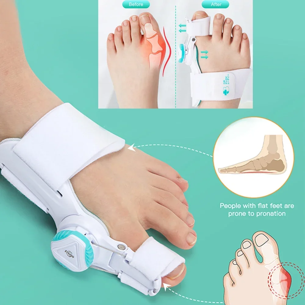 1pc Bunion Splint Big Toe Straightener Hallux Valgus Correction Orthotics Foot Bone Thumb Adjuster Correction Pedicure brace