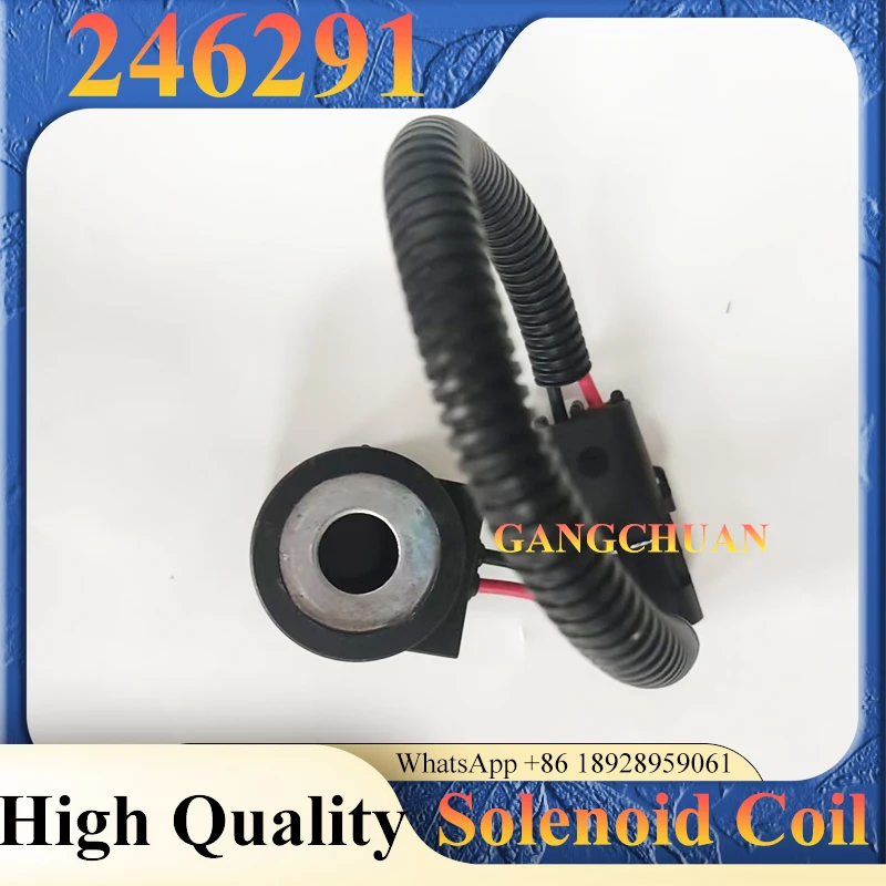 อะไหล่เครื่องยนต์รถขุด โซลินอยด์วาล์ว 246291 12v คอยล์โซลินอยด์วาล์ว