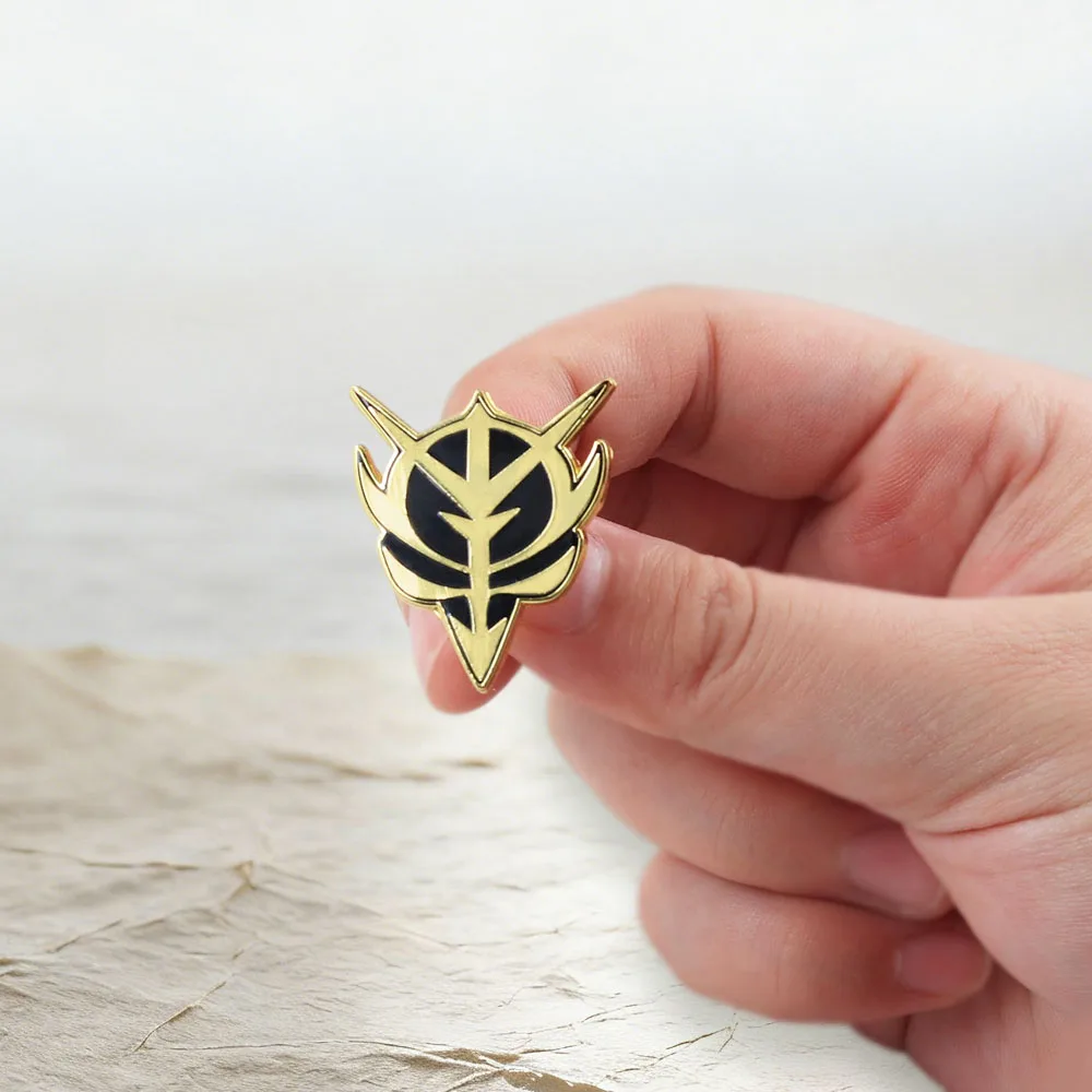 إمارة زيون المينا دبوس اليابانية مانغا أنيمي شارة الشعار روبوت الساموراي دوشي الطرفية خمر مجوهرات مروحة هدية #4