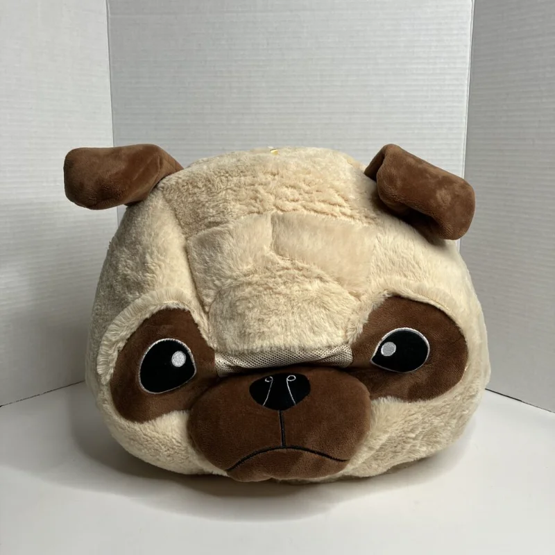 

Dog Mascot Head Cosplay Fursuit Beige Puppy Head One Size