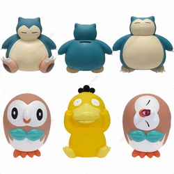 Snorlax Piggy Bank Pokemon Figure Psyduck Rowlet Coin Money Saving Box Cartoon Doll Coins Storage Box For Kids Birthday Gifts