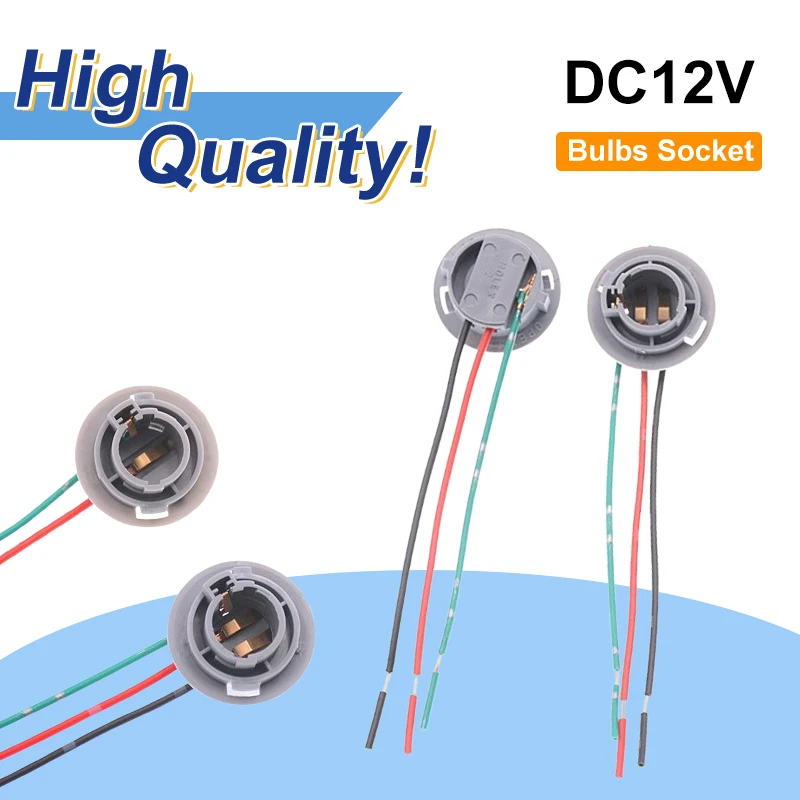 Car Lamp Lights Bulb Socket 1156 1157 BA15S BAY15D Brake Light Holder Adapter Base Connector Bulbs Socket Car Accessories