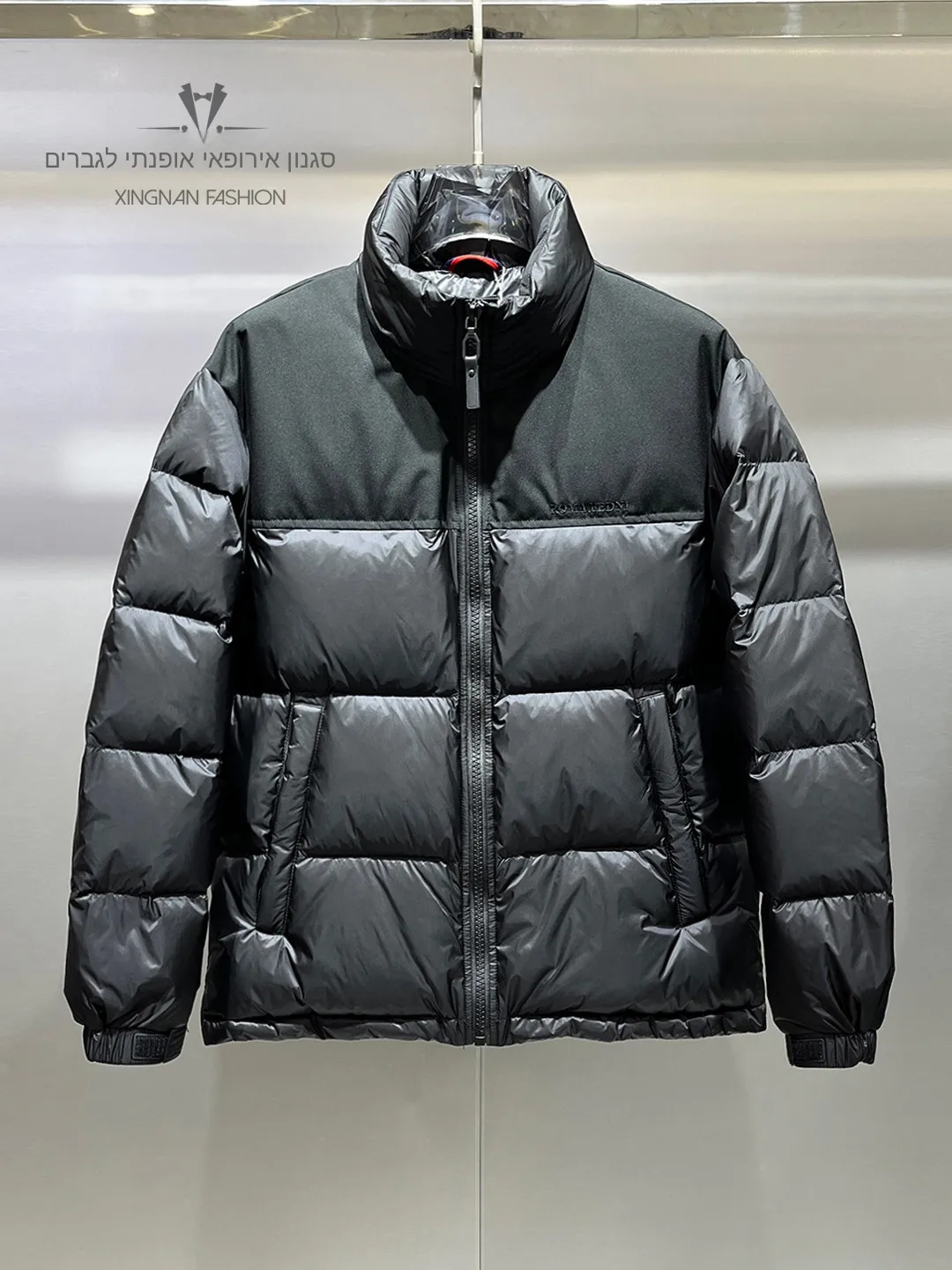 

Men's Thickened Pure Color Bread Style down Jacket Winter Warm Stand Collar Puffer Coat Outerwear Youth Popular Daily Wear