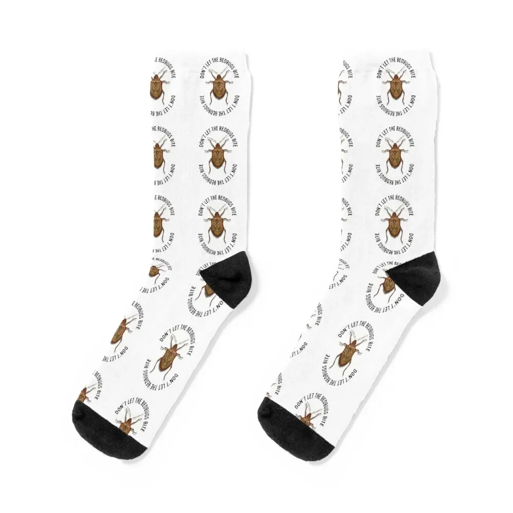 Don't Let the Bedbugs Bite Socks Stockings compression New year's Stockings retro Ladies Socks Men's