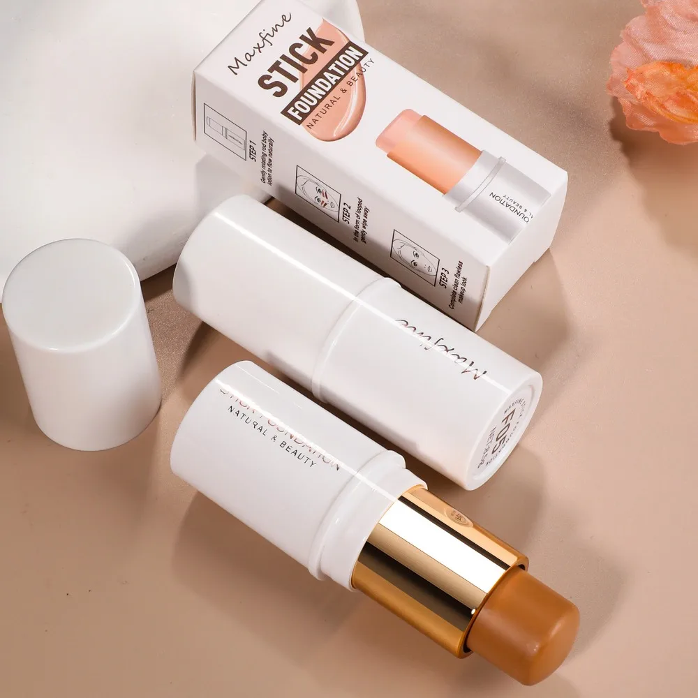 MAXFINE Concealer Foundation Make-up Stick Oil Control Natural Isolation Bb Cream Moisturizing Long-term Foundation Cosmetics