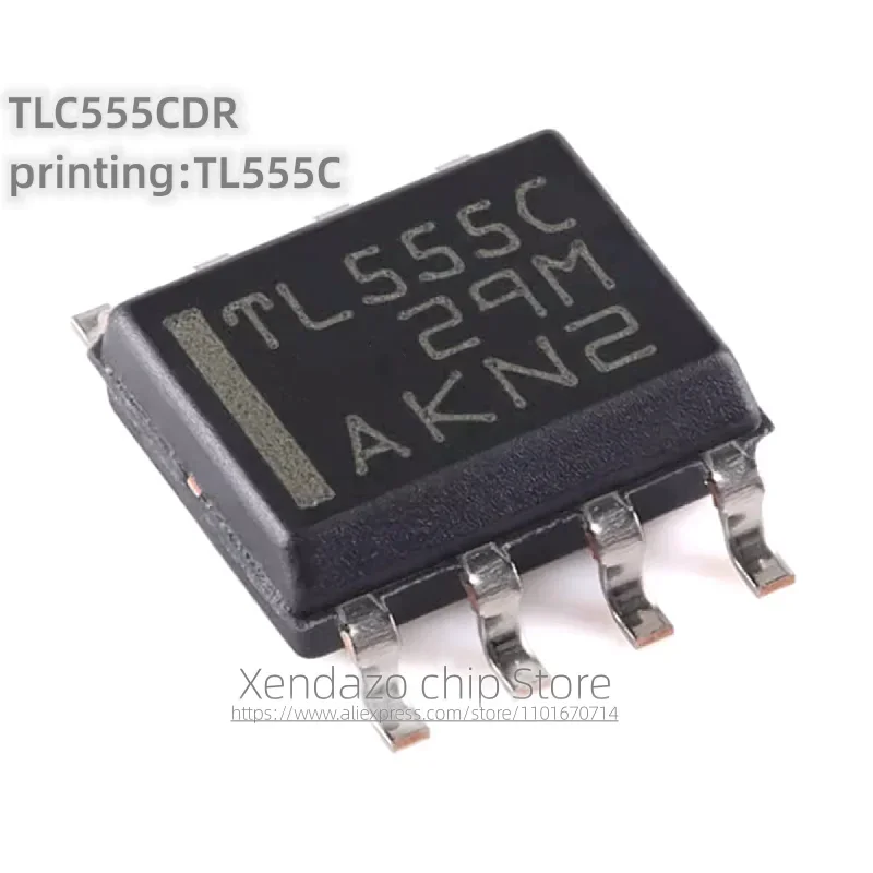 10pcs/lot TLC555CDR printing TL555C SOP-8 package Original genuine Low power timer chip