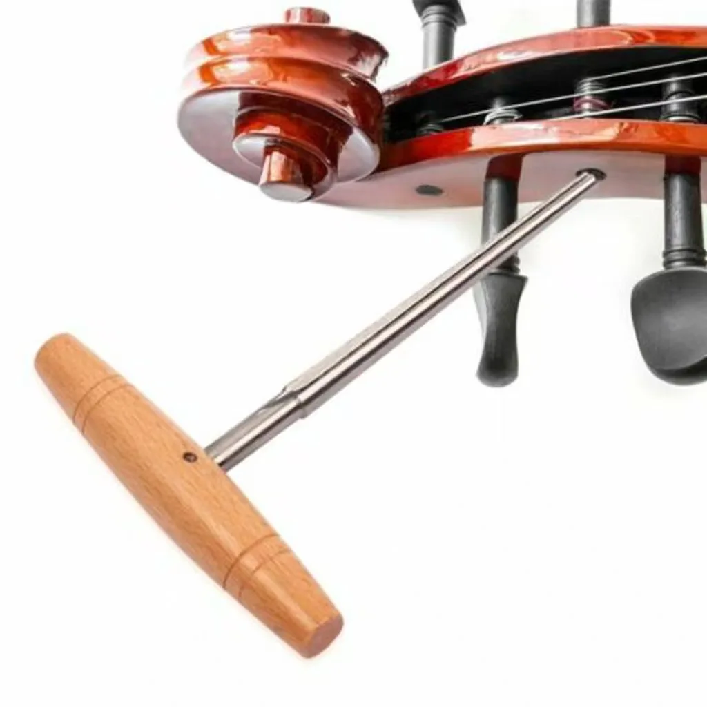 Violin Viola Peg Hole Reamer for 3/4 4/4 Violin 1:30 Taper with Beech Wood Handle Violin Luthier Tool