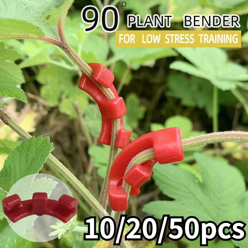 10/20/50pcs 90 Degree Plant Benders Trainer Growth Manipulation Tutors For Plants Clips Bending Twig Clamps Branche Accessories