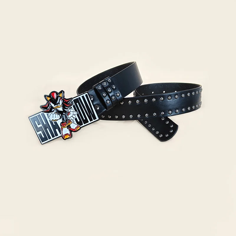 مبالغ فيها INS Harajuku Y2K ألف ليال أسود سرعة الصبي حزام اقتصاص رصع الديكور حزام الشارع نمط للرجال النساء تشي