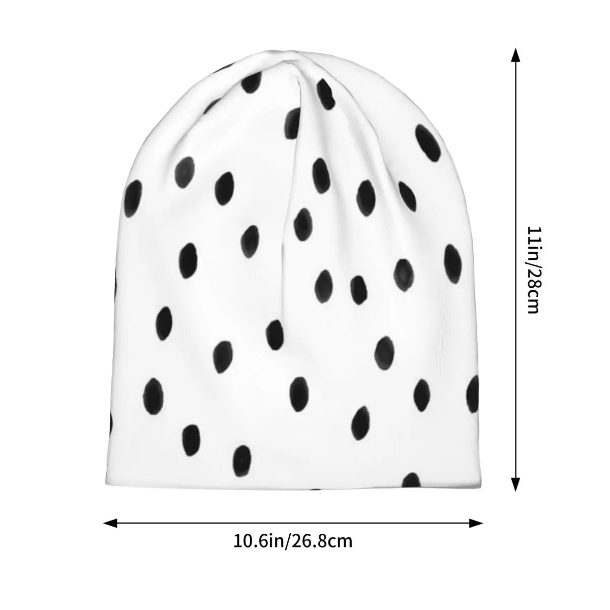 Dalmatian Polka Dot Spots Pattern Warm Knitted Cap Fashion Bonnet Hat Autumn Winter Outdoor Beanies Hats for Men Women Adult