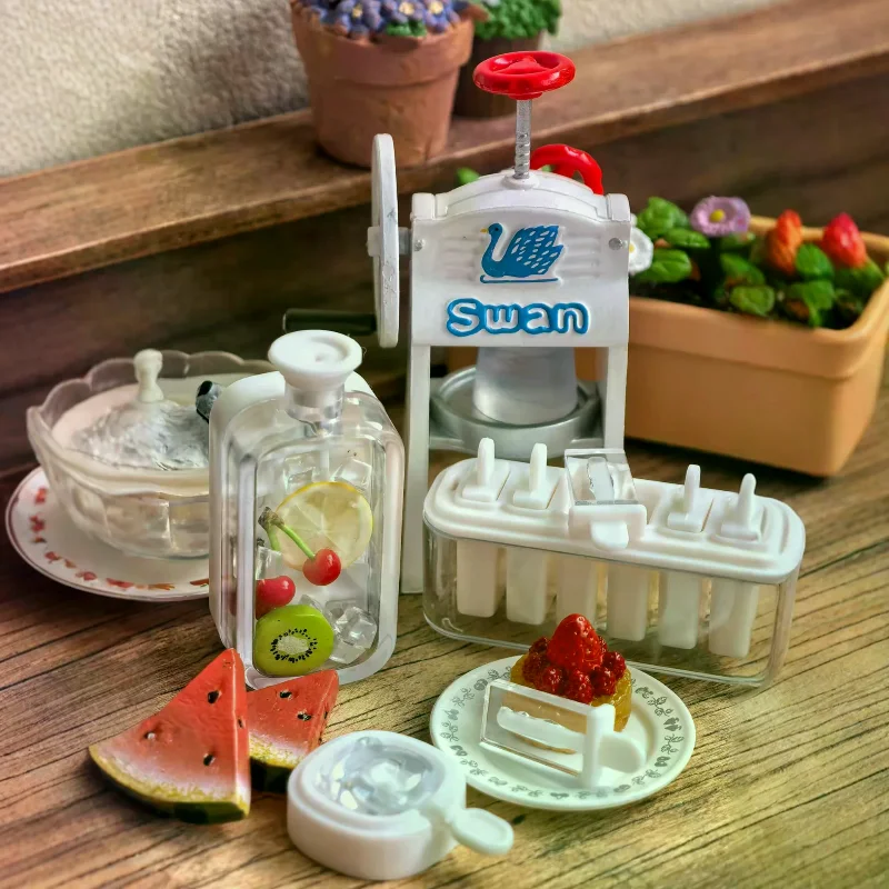 1 Set Mini Simulate The Making Of A Bear Popsicle Mold 1/6 Dollhouse Miniature Refrigerator Food Play Decor Doll Accessories Toy