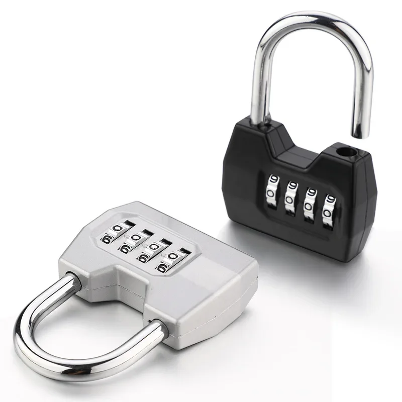 Combination Padlock 4-Digit Security Lock Weatherproof Protection Security Padlock Outdoor Gym Safely Code Lock