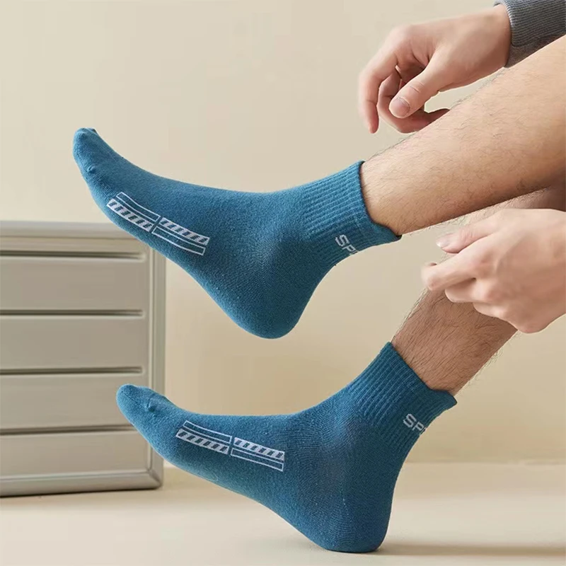 10/20Pairs Hohe Qualität männer Socken Casual Atmungsaktive Baumwolle Mann Laufen Sport Socken Frühling Herbst Männlichen Sox geschenke Plus Größe 38-45 – Detail 10