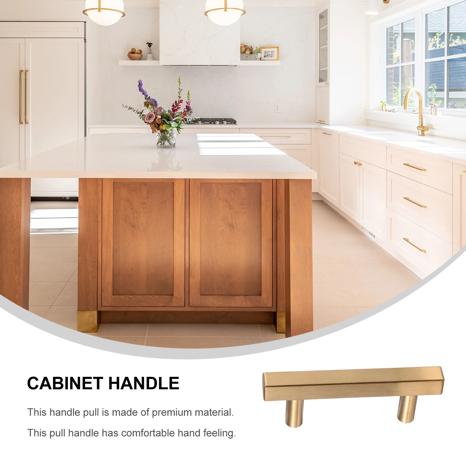 

5Pcs Shaped Cabinet Handles Durable Drawer Pulls Modern Door Pulls for Kitchen Furniture Door Handle Cabinet Handle