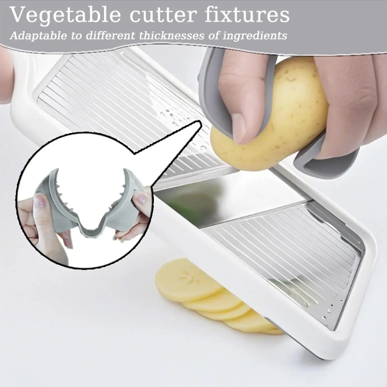 Finger Protector for Cutting Food Finger Guard for Mandoline Slicer Ergonomic Protective Non Slip Kitchen Accessories