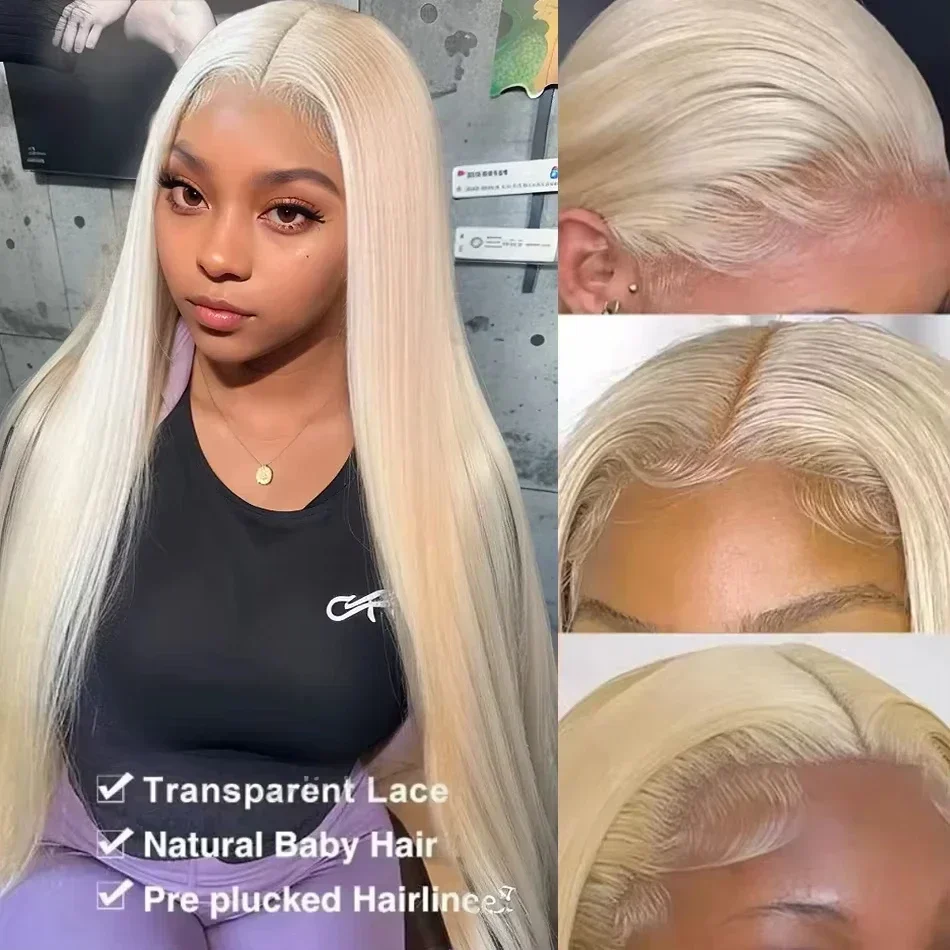 Straight Blonde 613 Hd Lace Frontal Wig 13x6 Brazilian Human Hair Wigs for Women 34 36 Inch Lace Front Closure Honey Colored Wig