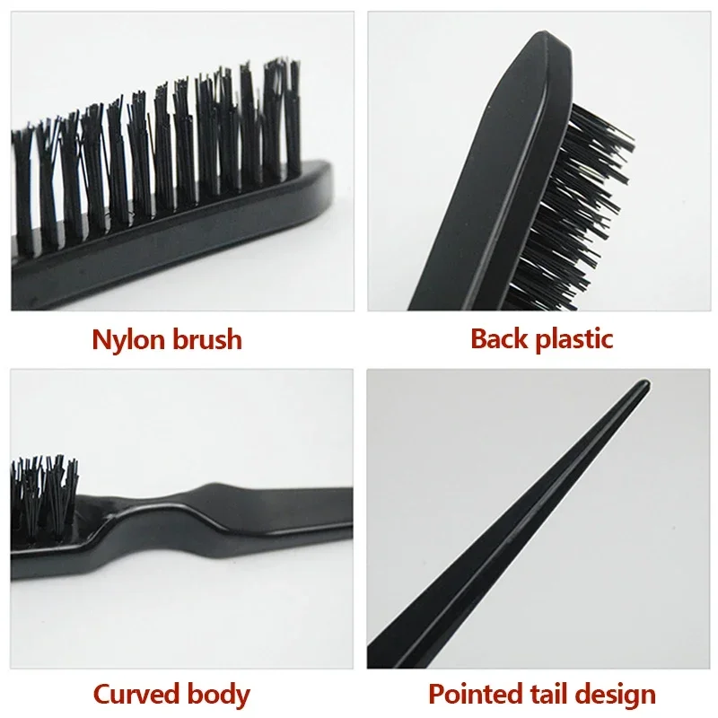 1Pc Hair Brushes Comb Slim Line Women Convenient Salon Boar Bristle Profession Styling Tools DIY High Quality Hairdressing Combs