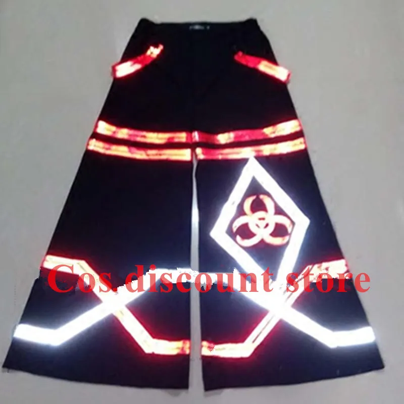 Pantalones de baile de fantasma callejero Shuffle con visión nocturna, pantalones luminosos, pantalones reflectantes sueltos, pantalones de baile para hombres y mujeres