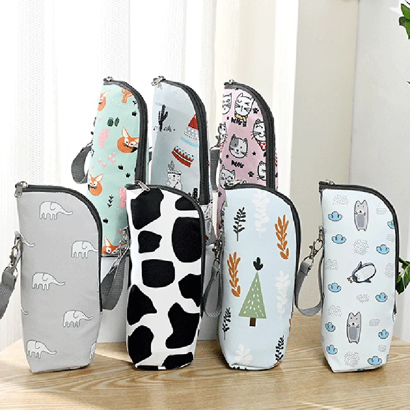 New Pattern Fashion Convenient Bottle Insulation Bag Baby Bottle Bag Baby Feeding Bottle Insulation Device Mommy Bag Accessories