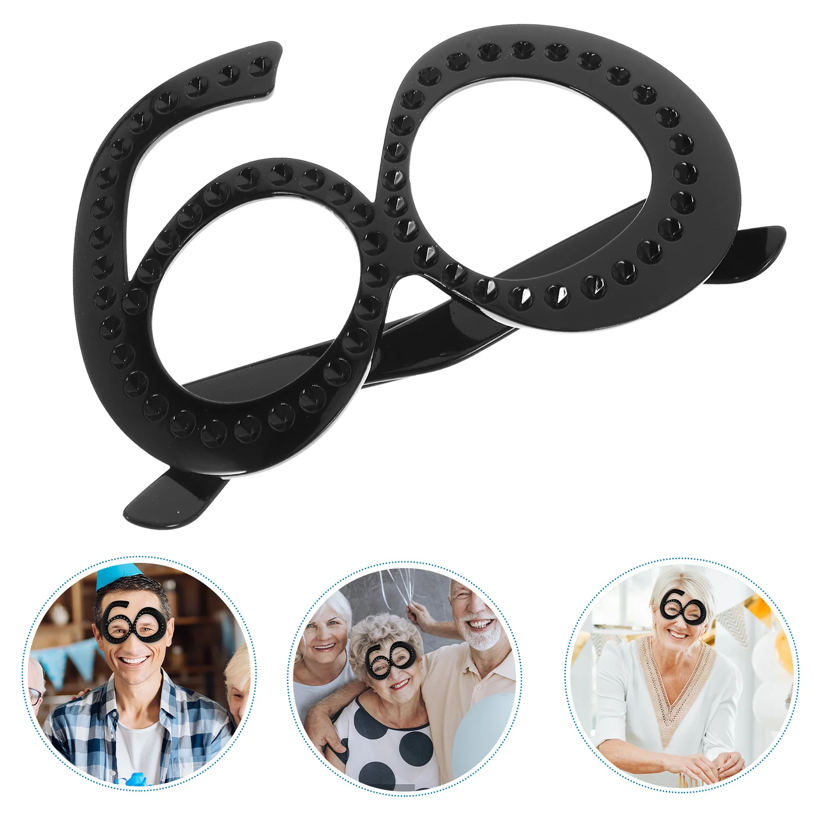 

Birthday Glasses Party Photo Props Decorative Eyewear For Adults Kids Carnival Masquerade Celebration 40Th 50Th