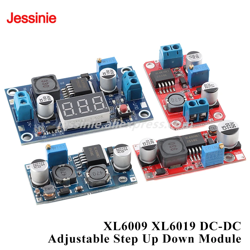 XL6009 XL6019 DC-DC понижающе-повышающий модуль питания 4A 5A регулятор напряжения широкое входное напряжение повышающий регулируемый выход LM2577 XL6009 XL6019 DC-DC понижающе-повышающий модуль питания 4A 5A регулятор напряжения широкое входное напряжение повышающий регулируемый выход LM2577