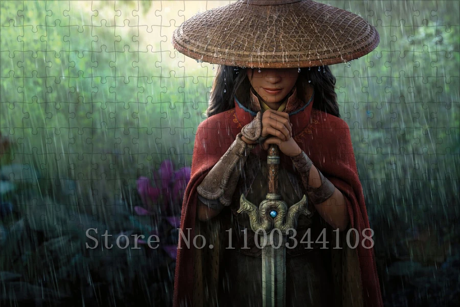 ภาพยนตร์ดิสนีย์เรยาและมังกรตัวสุดท้ายจิ๊กซอว์ปริศนาสำหรับผู้ใหญ่การ์ตูนอะนิเมะปริศนากระดาษการศึกษาสำหรับเด็กประกอบเกมของเล่น