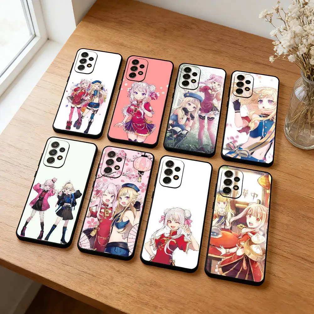 H-HIMEHINA  Phone Case For Samsung S26,S25,S24,S23,S22,Plus, Soft Silicone Black Cover