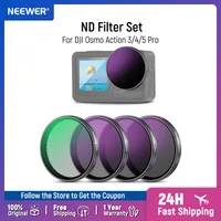 NEEWER Juego de filtros ND/PL Compatible con DJI Osmo Action 3/4/5 Pro Accesorios para Cámara de Acción Polarizadora de Densidad Neutral
