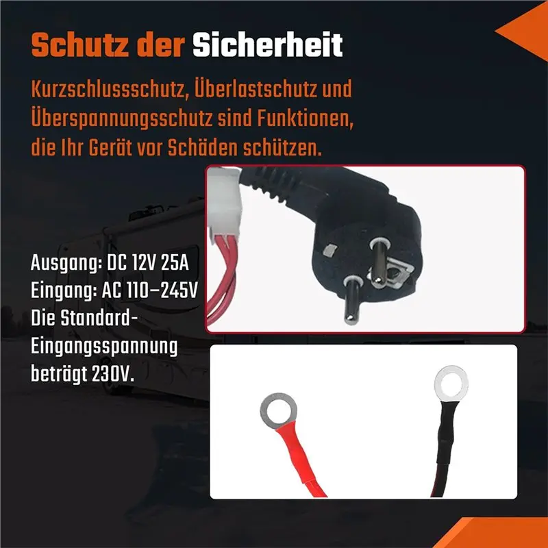 ل 5 كيلو واط ل 8 كيلو واط مسخن الهواء سخان التوقف 220 فولت إلى 12 فولت التيار المتناوب/تيار مستمر محول التيار الكهربائي محول للقافلة ، RV الاتحاد الأوروبي التوصيل