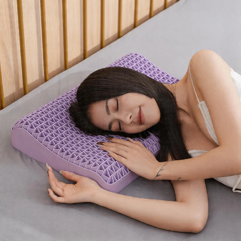 

Summer Breathable TPE Softness Pillows Neck Support Honeycomb Shaped Hollow Out Pillow Core Home Textile Sleep Bedding Supplies