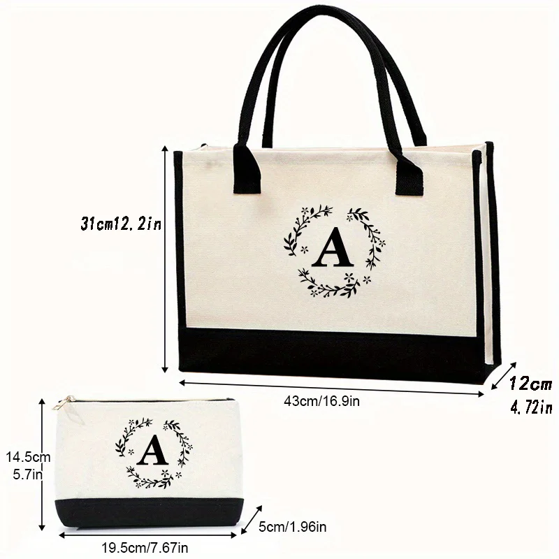 Solid color letter large capacity handbag Fashion letter set bag