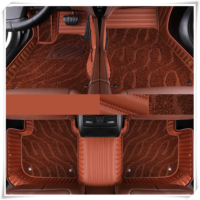 Custom special car floor mats for BMW 520i 520d 525i 530i 540d G60 2026-2024 waterproof rugs double layers carpets for 530i 2025
