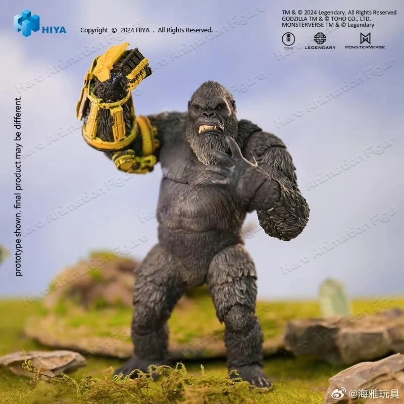 In Stock HIYA 16CM 6-inch Action Figure Exquisite Series Godzilla X King Kong New Empire King Kong B.E.A.S.T. Glove Version. - view 6