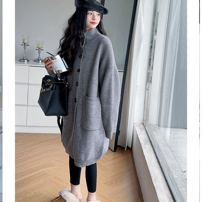 Knit Kids Winter Coat Fall Big Girls Jackets White Grey Size 6 7 8 9 10 11 12 13 14 15 16 17 18 19 20 Years Long Sweater Dress
