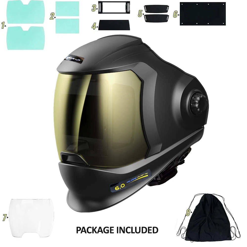 Professional Welding Helmet EN379 1111 for TIG MIG MAG MMA True Color Auto Darkening Welding Hood Flip UP Cap Mask Welder Lenses