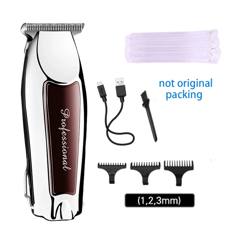 Kemei KM-9163 USB Rechargeable Professional Men Hair Trimmer Electric Low Noise Cordless Haircut Machine image 3
