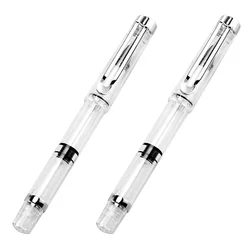 2 Pcs Pen Type Writing Brush Large Ink Storage Portable Pen Paint Brush Pen Student Writing Stationary