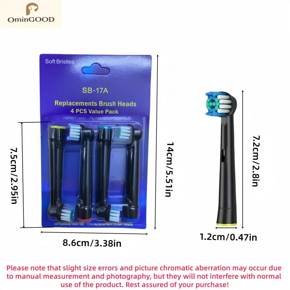 4–16 Stück Dupont-Borsten-Elektrozahnbürstenköpfe zum Aufhellen der Zähne/tägliche Reinigung/präzise Reinigung/weiche Zahnpflegefunktion für Oral B – Detail 11
