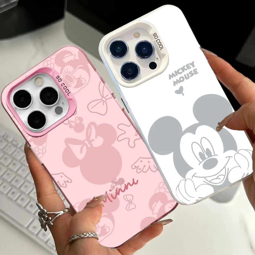 Mickeys Minnies Mouses Back Shadow Phone Case For iPhone 17 14 15 16 Plus  16 15 14 13 12 11 Pro Max XR XS X SE2 Y2K Back Cover - náhled 4