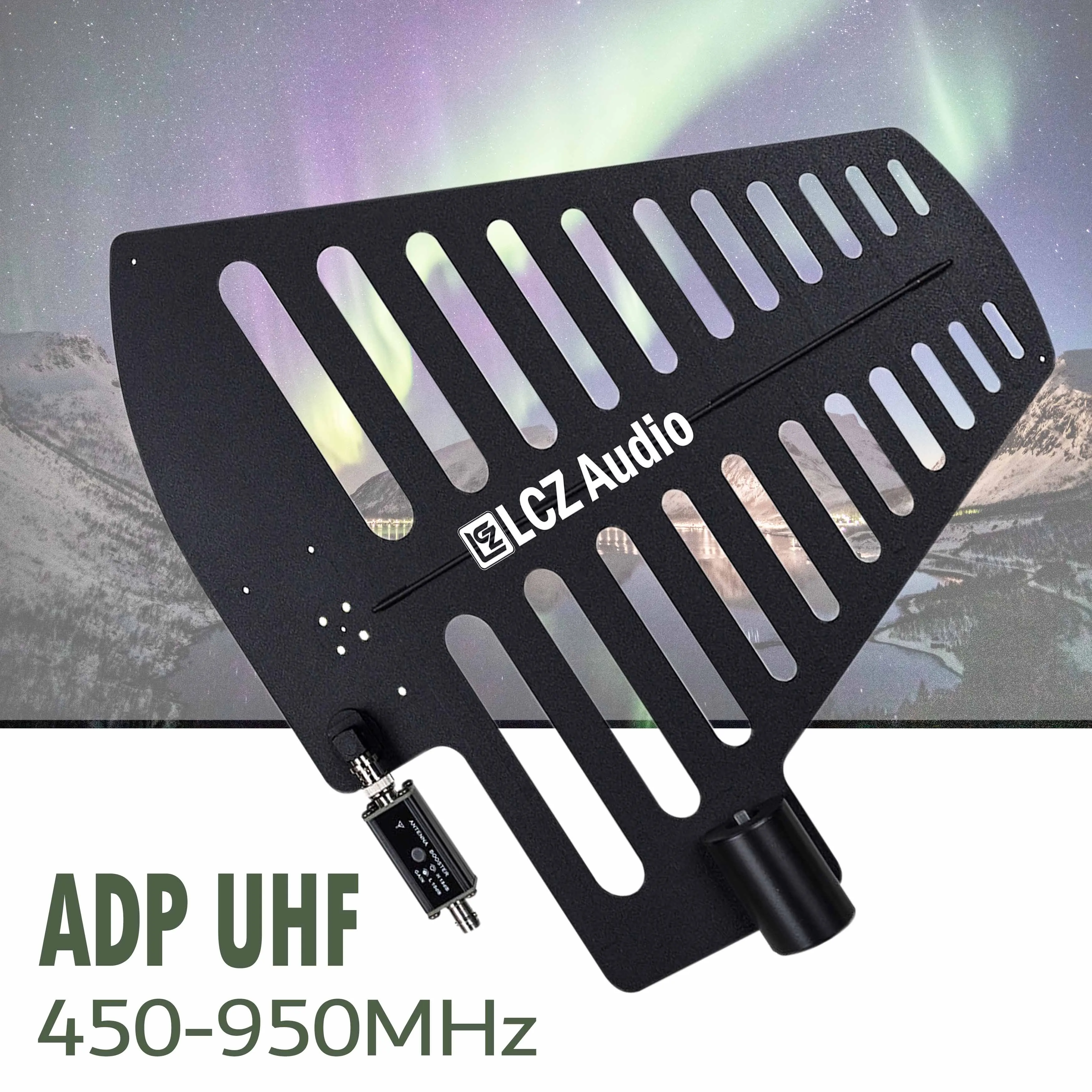 LCZ AUDIO AT80 A8 UHF distributore di antenne a banda larga ripetitore di segnale RF distribuzione dell'amplificatore dell'antenna per microfono da palcoscenico