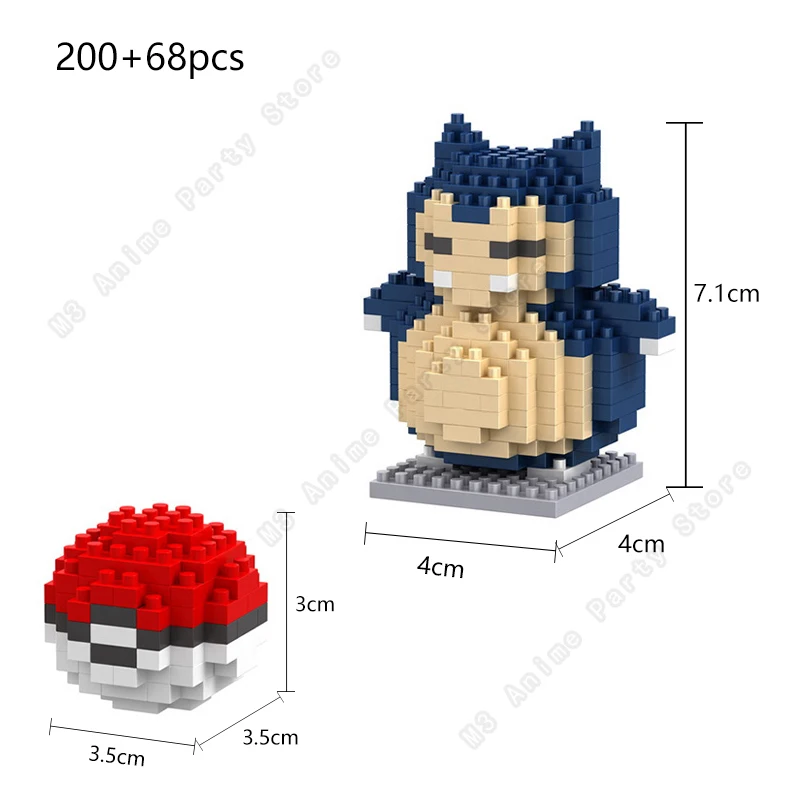 Pokemon Bausteine Set Pikachu Ziegel Block Montage Micro Anime Gengar Charizard Modell Gebäude Spielzeug Geschenk