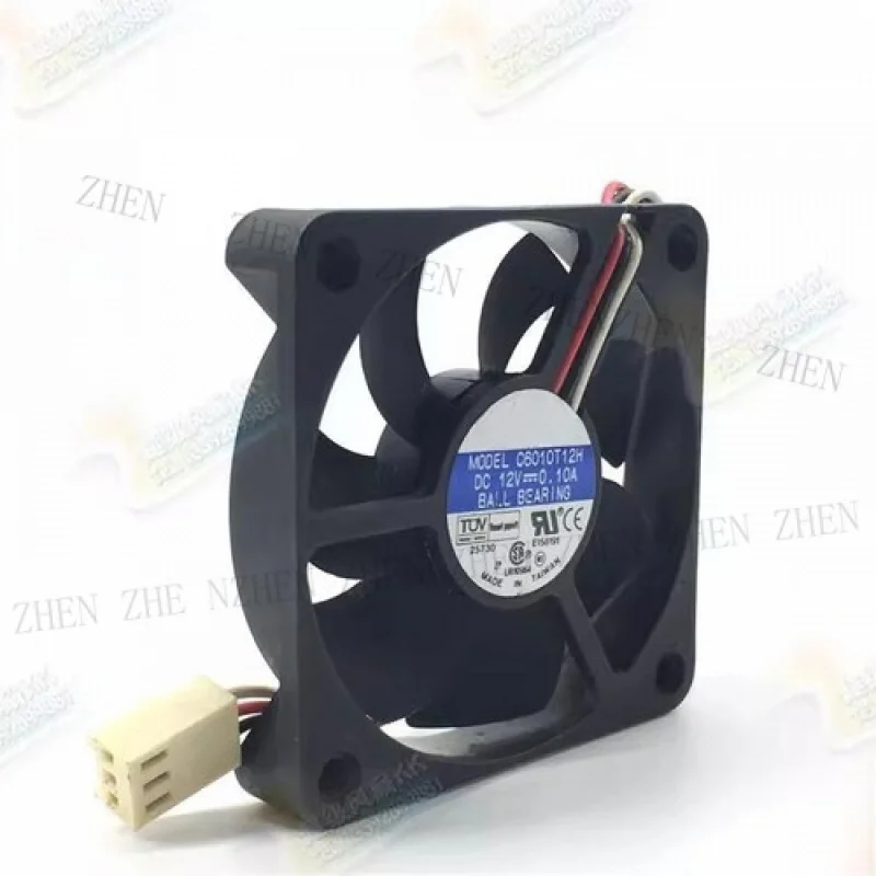 Y  FOR AVC C6010T12H 6010 DC12V 0.1A 6CM 3-Pin Slim & Mute Cooling Fan