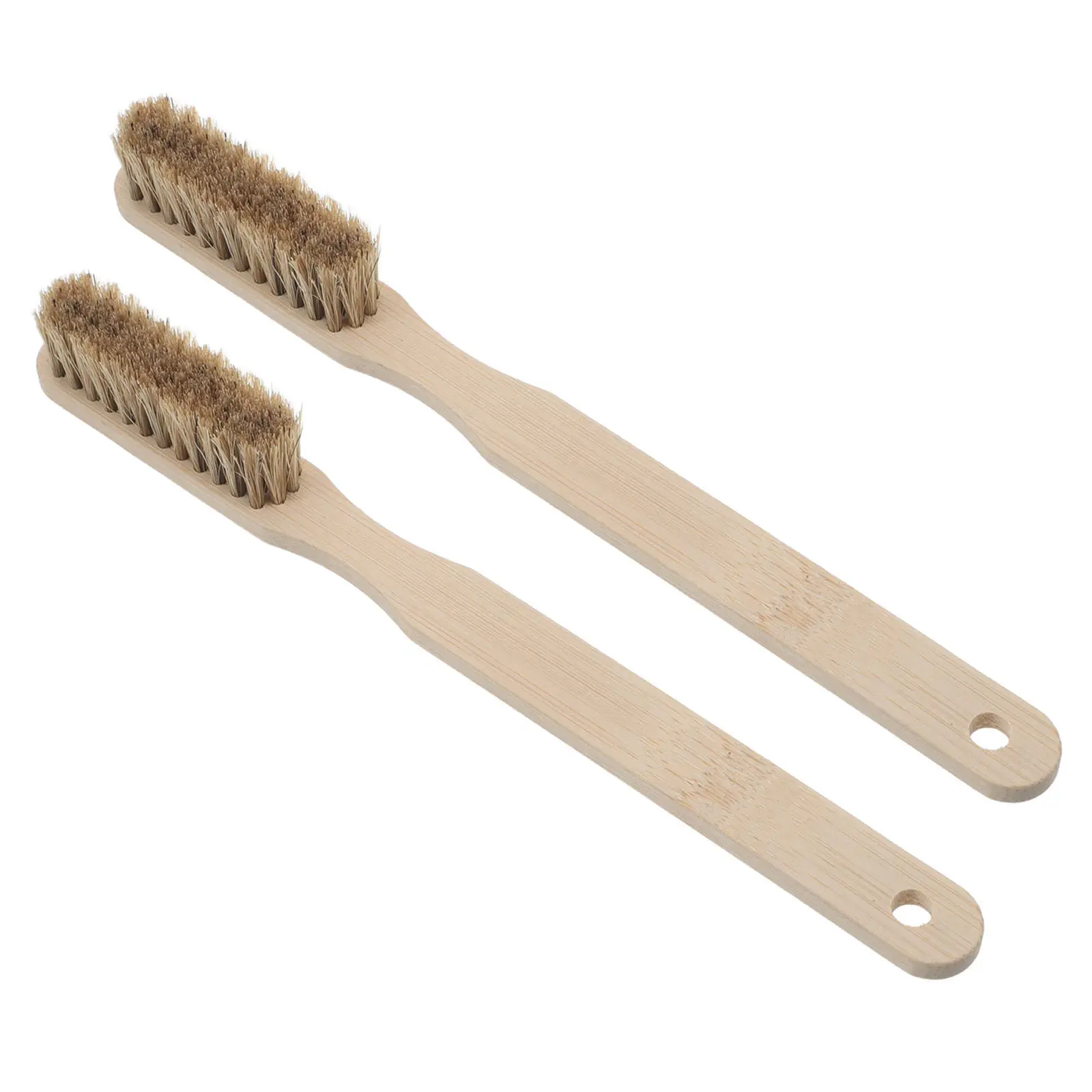 2Pcs Rock Climbing Brush Nylon Bristles Wooden Handle Bouldering Chalk Cleaning Brush for Holds Outdoor Indoor