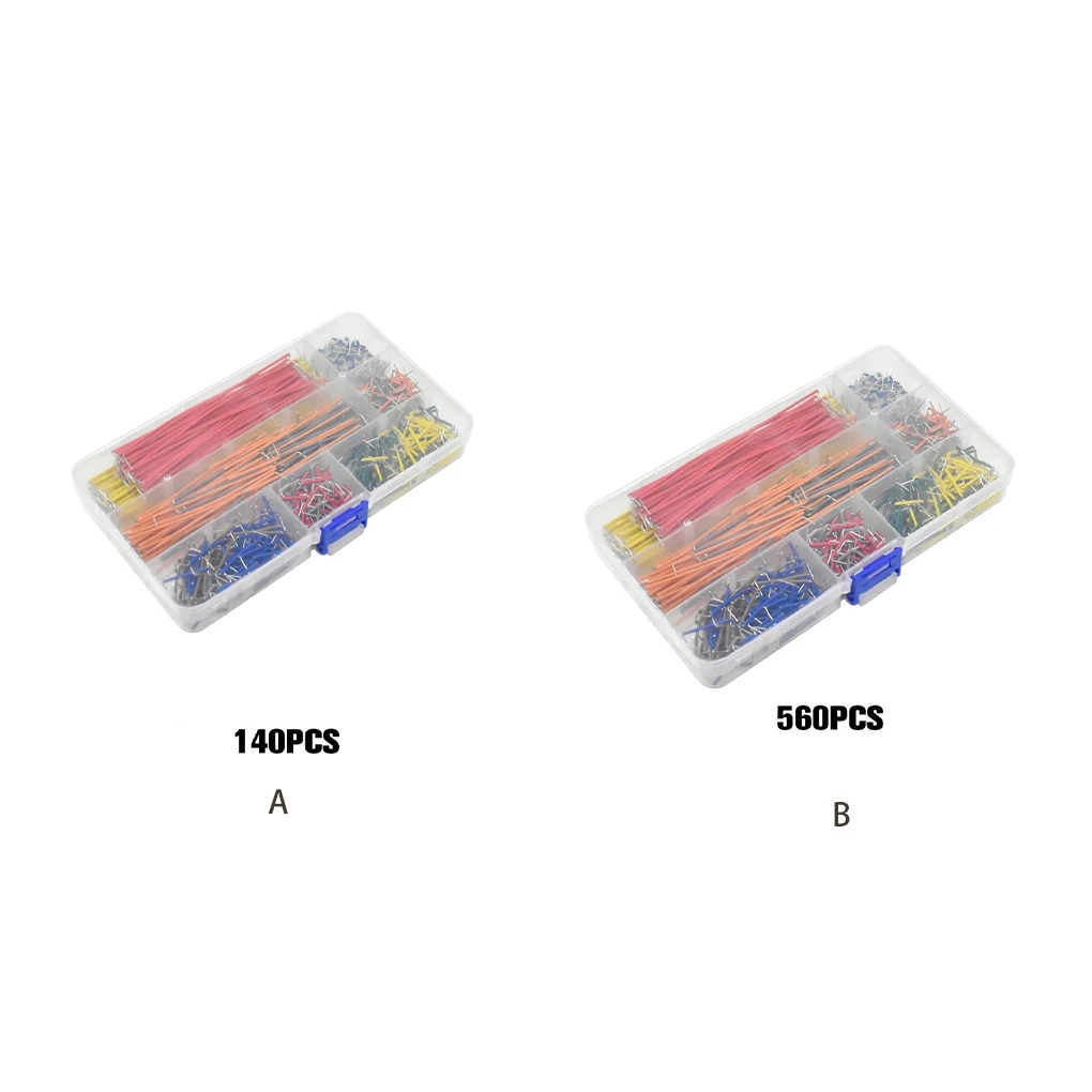 

Preformed Breadboard Jumpers - Convenient Access Without Loss Storage Box Breadboard Jumpers Wire 560pcs 560PCS white