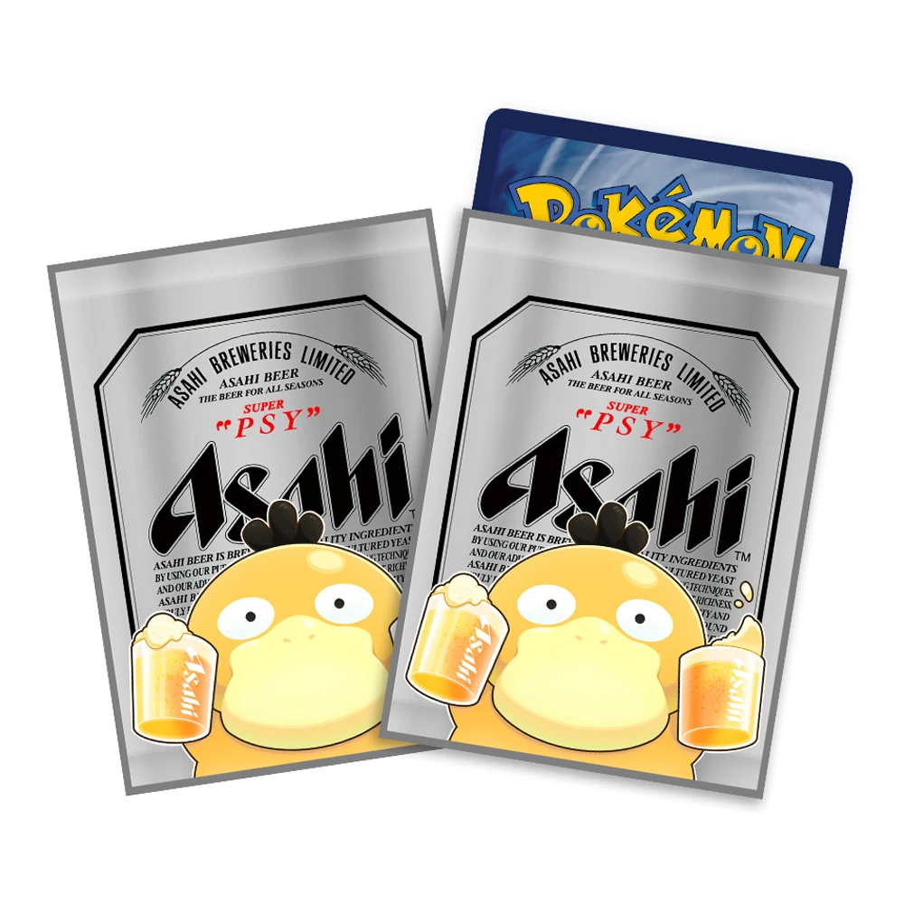 64 unids/set 67X92Mm Diy hecho a sí mismo Ptcg Psyduck tarjeta manga Ws Opcg Ptcg Psyduck tarjeta protección cubierta Anime tarjeta regalo juguete